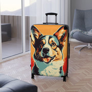 Corgi - Suitcase -carry on suitcase - suitcase with wheels - suitcases - large suitcase - luggage - airport - Carry on luggage - gifts for men - Showyourgaypride.com
