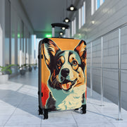 Corgi - Suitcase -carry on suitcase - suitcase with wheels - suitcases - large suitcase - luggage - airport - Carry on luggage - gifts for men - Showyourgaypride.com