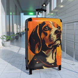 Beagle - Suitcase - suitcases - large suitcase - carry on suitcase - luggage - airport - suitcase with wheels - - Showyourgaypride.com