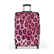 Ladies' suitcase, Women suitcase, Ladies Pink Cheetah Suitcase, Ladies Pink Leopard Suitcase, Animal Print Suitcase, Women carryon bag - Showyourgaypride.com