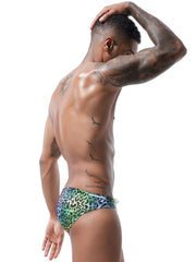 Mens Brief Swimwear - Mens bikini Swimwear - Mens Swimwear Thong -Mens swimwear bikini - Leopard print Mens Bikini - Mens Thong Swimwear - Showyourgaypride.com