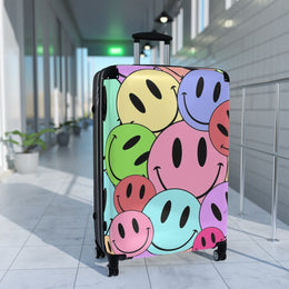 Women's Suitcase, Women Suitcase, Suitcase for Women, Smiley Face Suitcase, Happy Face Suitcase, Smiley Suitcase, Suitcase, Luggage - Showyourgaypride.com