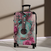 Women's suitcase, Women suitcase, Suitcase for Women, Men Suitcase, Lady's suitcase, Rose and Guitar Suitcase, Feminine suitcase - Showyourgaypride.com