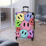 Women's Suitcase, Women Suitcase, Suitcase for Women, Smiley Face Suitcase, Happy Face Suitcase, Smiley Suitcase, Suitcase, Luggage - Showyourgaypride.com
