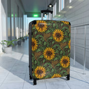 Suitcase, Ladies suitcase, women suitcase, women carryon, Sunflower suitcase, Sunflower luggage, Sunflower travel bag, Sunflower carryon - Showyourgaypride.com