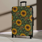 Suitcase, Ladies suitcase, women suitcase, women carryon, Sunflower suitcase, Sunflower luggage, Sunflower travel bag, Sunflower carryon - Showyourgaypride.com