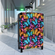 Ladies suitcase, women suitcase, women carryon, Butterfly suitcase, butterfly luggage, butterfly travel bag, butterfly carryon - Showyourgaypride.com