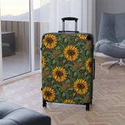 Suitcase, Ladies suitcase, women suitcase, women carryon, Sunflower suitcase, Sunflower luggage, Sunflower travel bag, Sunflower carryon - Showyourgaypride.com