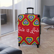 LGBT Suitcase, Pride Suitcase, Bisexual Suitcase, LGBT Suitcase, Lesbian suitcase, Rainbow Flag suitcase, Queer Suitcase, Suitcase, luggage - Showyourgaypride.com