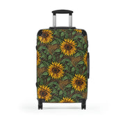 Suitcase, Ladies suitcase, women suitcase, women carryon, Sunflower suitcase, Sunflower luggage, Sunflower travel bag, Sunflower carryon - Showyourgaypride.com