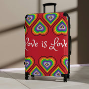 LGBT Suitcase, Pride Suitcase, Bisexual Suitcase, LGBT Suitcase, Lesbian suitcase, Rainbow Flag suitcase, Queer Suitcase, Suitcase, luggage - Showyourgaypride.com