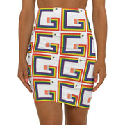 Gay PRIDE , Pencil Skirt, Womens Skirt, work skirt, gay clothes, gay pride clothing, gay outfit, queer clothes, gay clothing, queer clothing - Showyourgaypride.com