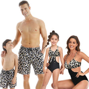 Leopard Print Parents One-Piece Swimsuits Beach swimming Suits - Showyourgaypride.com