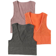 Small Camisole Solid Color Tights Women's Summer Fashion Sexy V-Neck Tights - Showyourgaypride.com