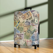World Currency Suitcase Luggage Cover, perfect luggage cover for a world traveler, always find your covered suit case in baggage claim! - Showyourgaypride.com