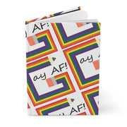 Gay AF Hardcover journal, perfect notebook for gay pride memories, taking notes, or shopping lists! - Showyourgaypride.com