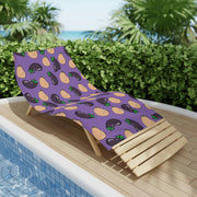 Gay Pride Bottom and Top (peach and eggplant) Beach Towel (purple). Perfect for summer fun at Pride or at the beach! - Showyourgaypride.com