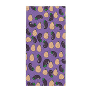 Gay Pride Bottom and Top (peach and eggplant) Beach Towel (purple). Perfect for summer fun at Pride or at the beach! - Showyourgaypride.com