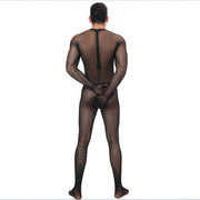 Men's Sexy Bodysuit Lingerie Bar Performance Fishnet net Hose for Men Sexy Men - Showyourgaypride.com