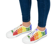 PRIDE -  Sneakers - Women - Lady - LGBTQ - Rainbow flag - Tennis Shoes - Gay - Queer –  Lesbian - Men - Love is Love - Showyourgaypride.com