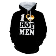 Gay Pride Hoodie -Bear Pride Hoodie - I love Hot Men Hoodie - Bear Pride Flag Hoodie - Showyourgaypride.com