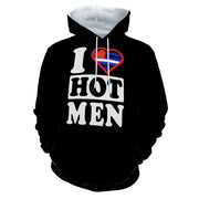 Gay Pride Hoodie, Pride Hoodie, Gay Hoodie, Leather Pride Hoodie, I love leathermen Hoodie, I love leather Hoodie, Leather fetish