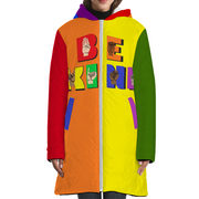 Gay Pride Bubble Coat with Hood - Women's