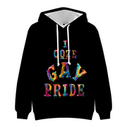 Gay Pride Hoodie, Pride Hoodie, Rainbow Hoodie, Gay Men's Hoodie, Lesbian Hoodie, LGBTQ Hoodie, Queer Pride Hoodie,  Pullover Sweatshirts with Pockets