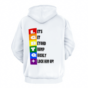Gay Pride Hoodie, LGBTQ+ Gay Pride Hoodie, Anti-Trump, Anti-MAGA, Trump 2024, Biden 2024 Hoodie with pockets