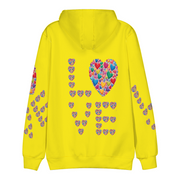 Gay Pride Hoodie, Love Hoodie, Gift for Her, Yellow Hoodie with Pockets, Hoodie, Women's Hoodie, Men's Hoodie, Pullover Hoodie, Sweater