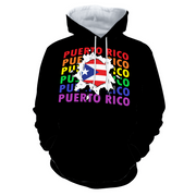 Gay Pride Hoodie, Pride Hoodie, Puerto Rico Hoodie, LGBTQ Hoodie, Lesbian Hoodie, Gay Man Hoodie, Queer Hoodie, Rainbow Hoodie