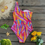 TN adies One Shoulder Sling Swimsuit Tube Top One Piece Tie High Waist Swimsuit Secondary Sexy Bikini