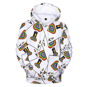 Pride Hoodie, Gay Pride Hoodie, Plush Hoodie, Ace in the Hole Hoodie, Rainbow Pride Hoodie, Gay Hoodie, Hoodie, LGBTQ Hoodie, Queer Hoodie