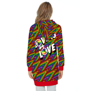 Gay Pride Hoodie, Love is Love Hoodie, Gay Hoodie, Pride Hoodie, LGBTQ+ Lesbian Women's Hoodie with Pockets