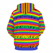 Gay Pride Hoodie, Pride Hoodie, Aztec Print (Mexico) Gay Pride Hoodie, Rainbow Hoodie, LGBTQ Hoodie, Gay Hoodie, Lesbian Hoodie