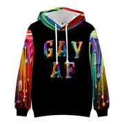 Gay Hoodie, Gay AF Hoodie, Rainbow Hoodie, Gay Pride Hoodie, LGBTQ Hoodie, Gay Man Hoodie, Lesbian Hoodie, Pride Hoodie,  Anime Hoodie, Women's Hoodie, Men's Hoodie, Gay Pride, Show gay pride, Showyourgaypride.com