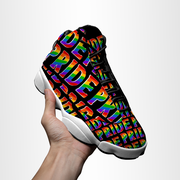 Gay Pride High Top Sneakers, Gay Pride Fashion Sport Sneakers Basketball Sneakers, Gay Pride Sneakers, Gay Pride Shoes