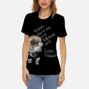 Customizable  Best Dog (or other pet) Mom Women's Short-sleeve T-Shirts Casual Tee