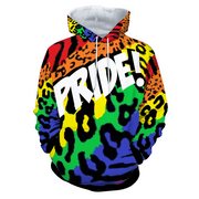 Gay Pride Hoodie, Pride Hoodie, Rainbow Hoodie, Rainbow Leopard Hoodie, Gay Hoodie, Lesbian Hoodie