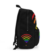 Black Gay Hot Spot Backpack, Gay Book bag, Shoulder bag, School Bag - Show Your Gay Pride