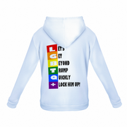 LGBTQ+ Gay Pride Hoodie, Anti-Trump Gay Pride Hoodie, Gay Pride  Hoodie with Pockets,  Gay Men Hoodie, Lesbian Hoodie, Rainbow Hoodie,, Anti-MAGA, Biden 2024, Trump 2024