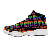 Gay Pride High Top Sneakers, Gay Pride Fashion Sport Sneakers Basketball Sneakers, Gay Pride Sneakers, Gay Pride Shoes