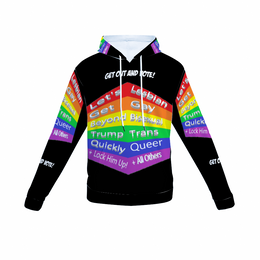 LGBTQ Gay Pride Hoodie, Anti-Trump Hoodie, Gay Pride Hoodie, Trump 2024 Hoodie, Biden 2024 Hoodie, Let's Go Brandon, Fuck Trump, Anti-MAGA 
