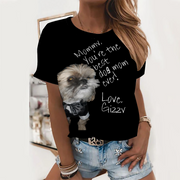 Customizable  Best Dog (or other pet) Mom Women's Short-sleeve T-Shirts Casual Tee
