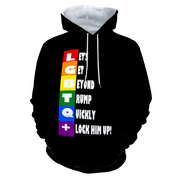 Gay Pride Hoodie, Pride Hoodie, Gay Hoodie, LGBTQ+ Gay Pride Hoodie, Gay Pride Hoodie with Pockets, Pride Hoodie, Anti-Trump Hoodie, Anti-MAGA, Trump 2024, Biden 2024! Lock Him Up!,