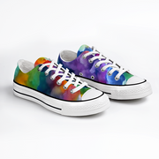 Gay Pride rainbow Cloud Sneakers Unisex Low Top Canvas Shoes, Gay Pride Snekers